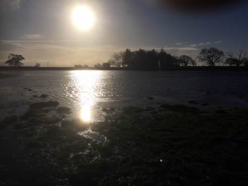 Our fields at Annan have had considerable flooding